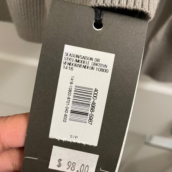 Armani Exchange Sweater Black/Grey Men's Size Small New with Tags - Picture 4 of 4